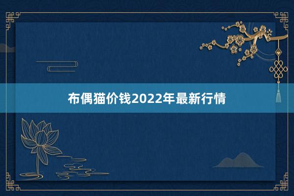 布偶猫价钱2022年最新行情